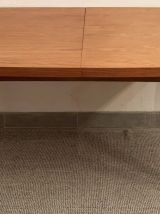  Table de salle à manger vintage danoise en chêne clair 1960