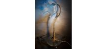 grande lampe de bureau  avec tulipe de forme libre opaque 19