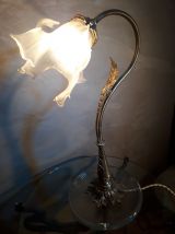 grande lampe de bureau  avec tulipe de forme libre opaque 19