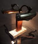 lampe de bureau  laiton  ( notaire)  1920  a30  art deco  av