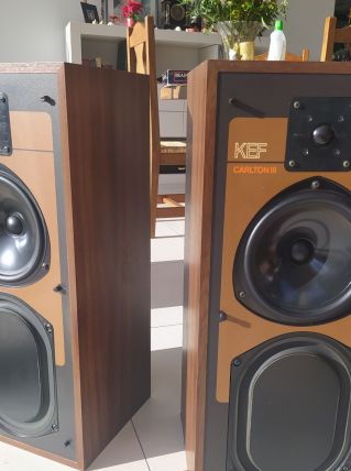  Enceintes KEF CARLTON III 100 W des années 80' 