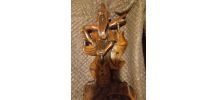 Statuette en bois vintage 