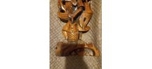 Statuette en bois vintage 