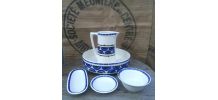 Ensemble de toilette ancien en faïence - K&amp;amp;G Luneville 