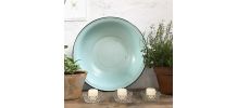 Bassine en tôle émaillée vert 