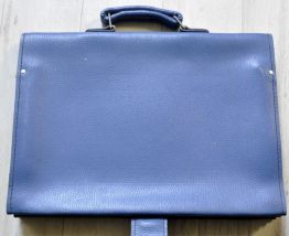 cartable cuir bleu pour cadre vélo homme