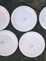 Six assiettes LONGWY "Betty"