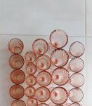 Service de 30 verres roses