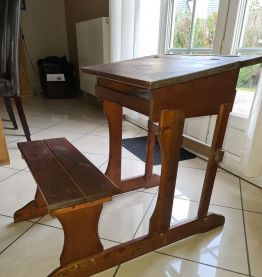 Pupitre écolier vintage 
