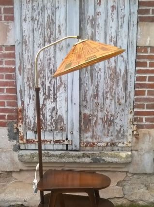 Lampadaire table d'appoint 1960