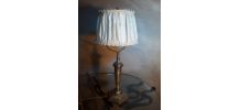 grande lampe bronze  argenté 1900 art nouveau  avec son abat
