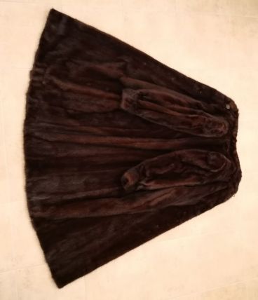 Manteau Vison  Dark Pleine Peau