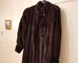 Manteau Vison  Dark Pleine Peau
