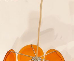 Lustre avec 10 disques orange 