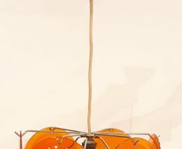 Lustre avec 10 disques orange 