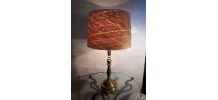 grande lampe laiton et bois 1970 très élégante 60x35cm  mise