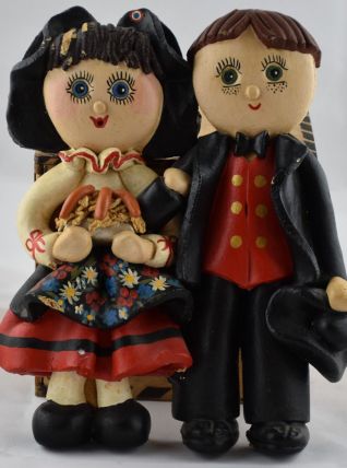  Couple alsacien en pâte à sel