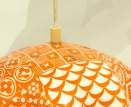 Lustre motifs orange 