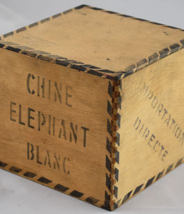Boite à thé Elephant en bois