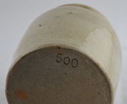 Pot à moutarde ancien en grès