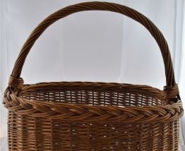 Panier en osier ancien