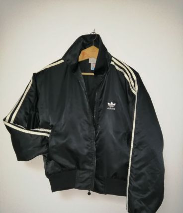  Veste Bomber Noir Blanc Vintage Firebird Run DMC 