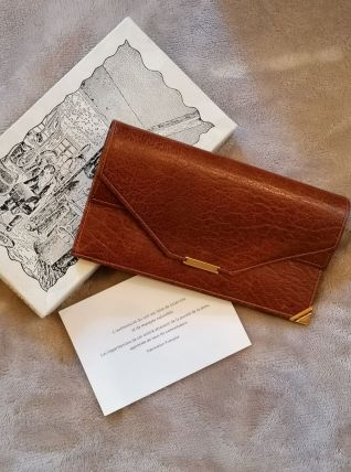 Portefeuille en cuir vintage 