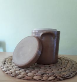 Pot à sel en grés émaillé 