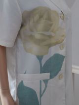 Veste ZAPA modèle vintage motif fleur T 38/40