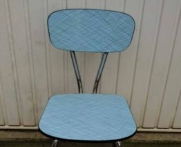 Lot chaises formica bleu