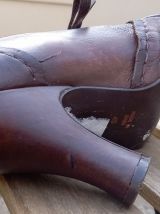 DERBIES CUIR TALONS BOBINES ESPRIT VINTAGE