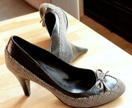 ESCARPINS MOTIF PRINCE DE GALLES ESPRIT VINTAGE