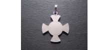 médaille croix Saint Antoine métal blanc 
