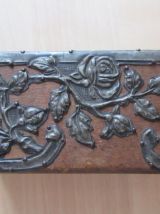 2 Petites boites en bois et métal art déco 1930