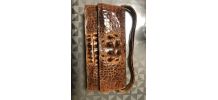 sac a main en croco vintage