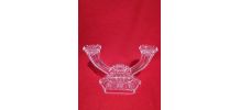 Bougeoir en verre 