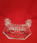 Bougeoir en verre 