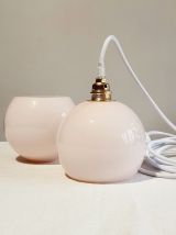 Baladeuse globes opaline vintage 