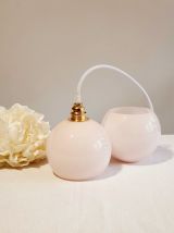 Baladeuse globes opaline vintage 