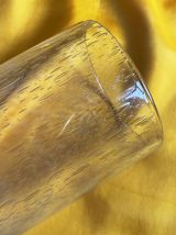 Vase en verre soufflé transparent