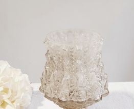 Lampe à poser globe verre vintage 