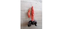 Statue chinoise en corail rouge