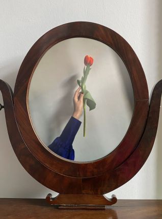 Table maquillage avec miroir et tiroir