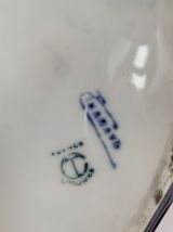 Boîte en céramique bleu