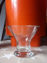 6 coupes à glaces en verre "La laitière" de Nestlé