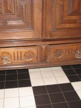 armoire/vitrine chêne massif