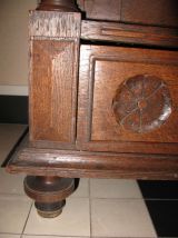 armoire/vitrine chêne massif