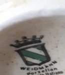 Lot de 3 tasses et sous tasses weidmann