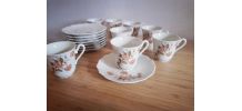 Lot 8 tasses à café avec soucoupes Jammet Seignolles MILLET