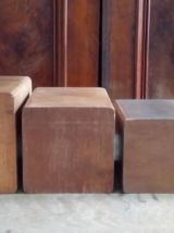 Ensemble de boites à épices en bois - Années 60